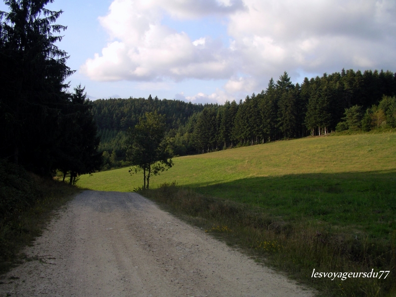 chemin de montagne vers clermont ferrand