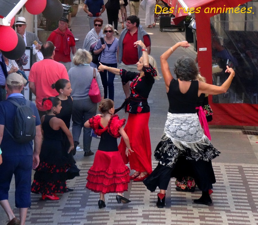 04 St Jean de Luz. Animation dans les rues piétonnes .JPG
