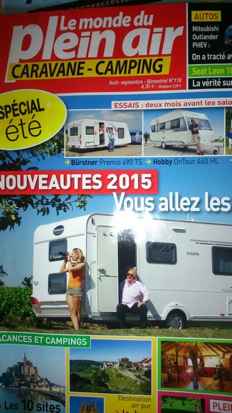 Le monde du Plein Air de 2015 N° 119, Août, Septembre 2015