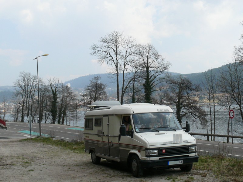 Notre Eriba car au bord du Lac de Gerardmer (lundi de Pâques)
