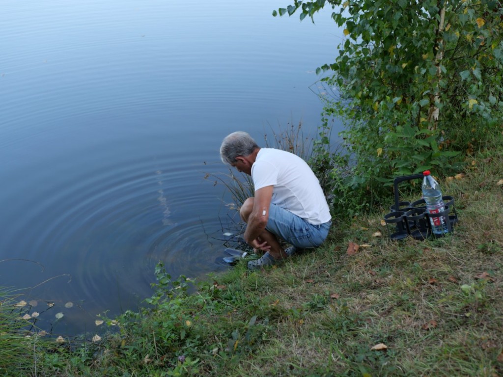 Binbin à la pêche au blanc.