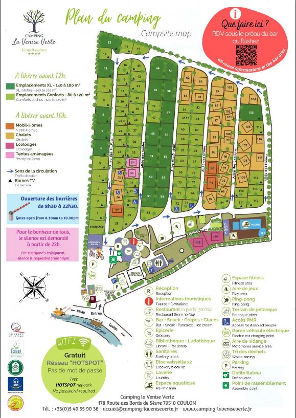 Plan du camping