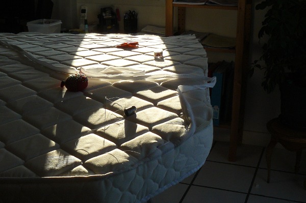 matelas en chantier.JPG