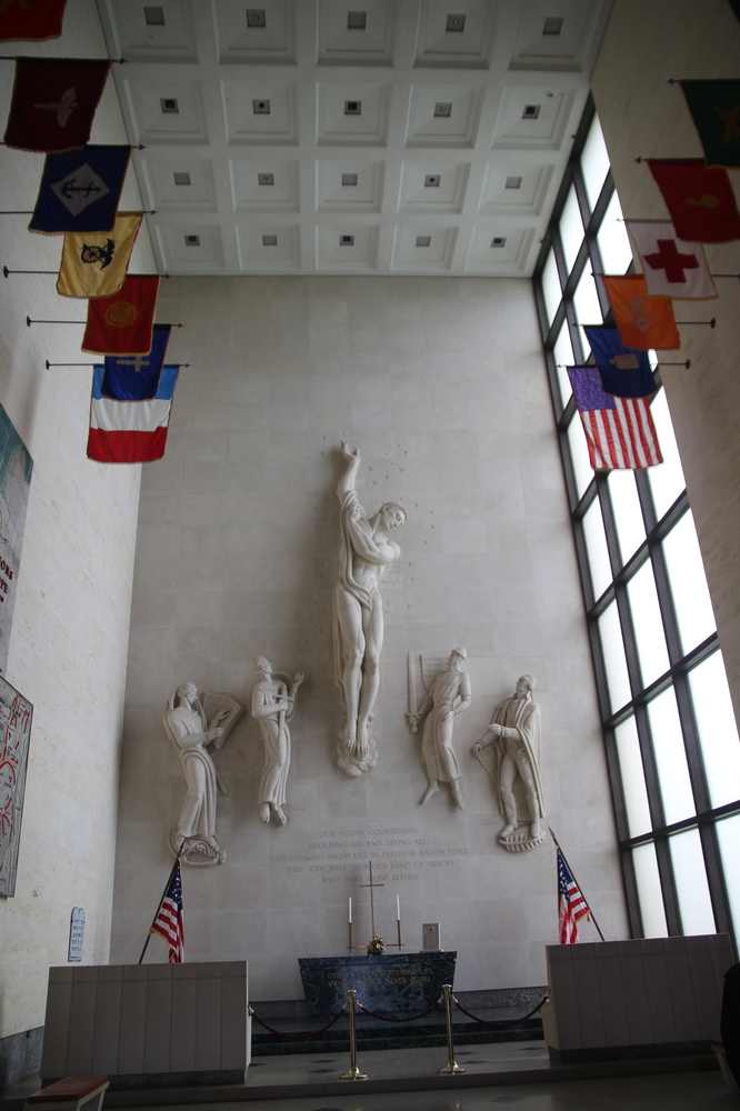 La chapelle du cimetière américain.