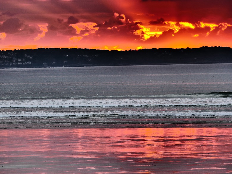 Coucher de soleil à ste anne la palud