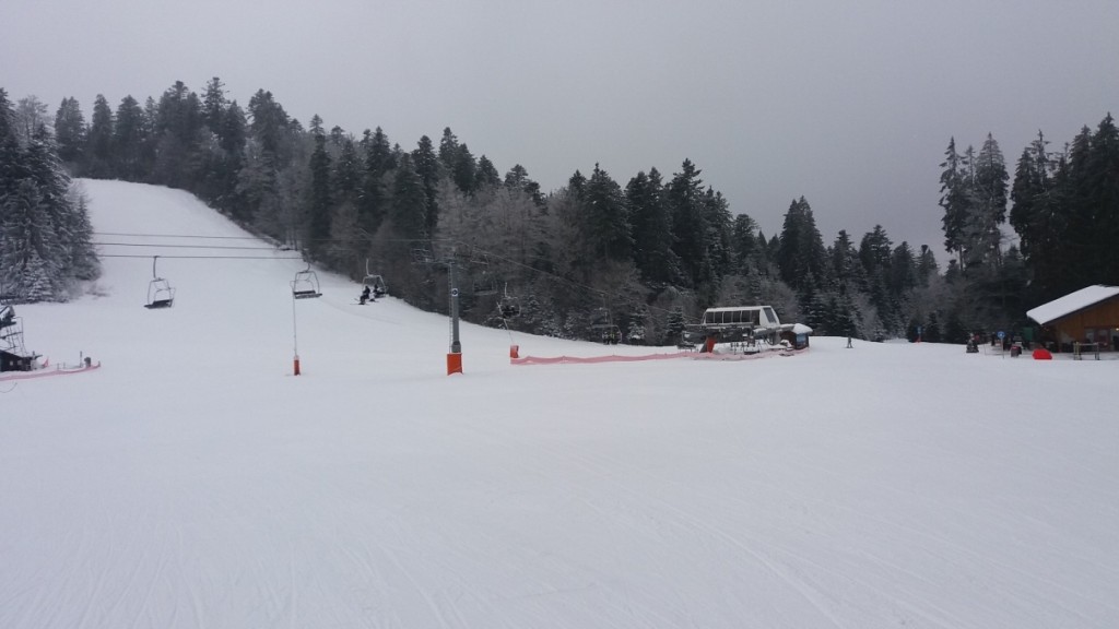Piste de skis en bon état