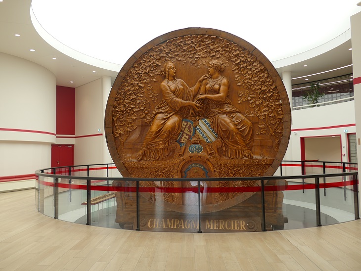 Visite des caves Mercier , la foudre