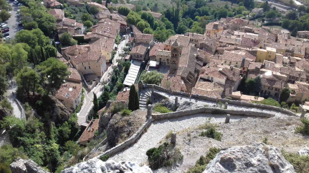 Moustiers St Marie, depuis Notre Dame de Beauvoir.