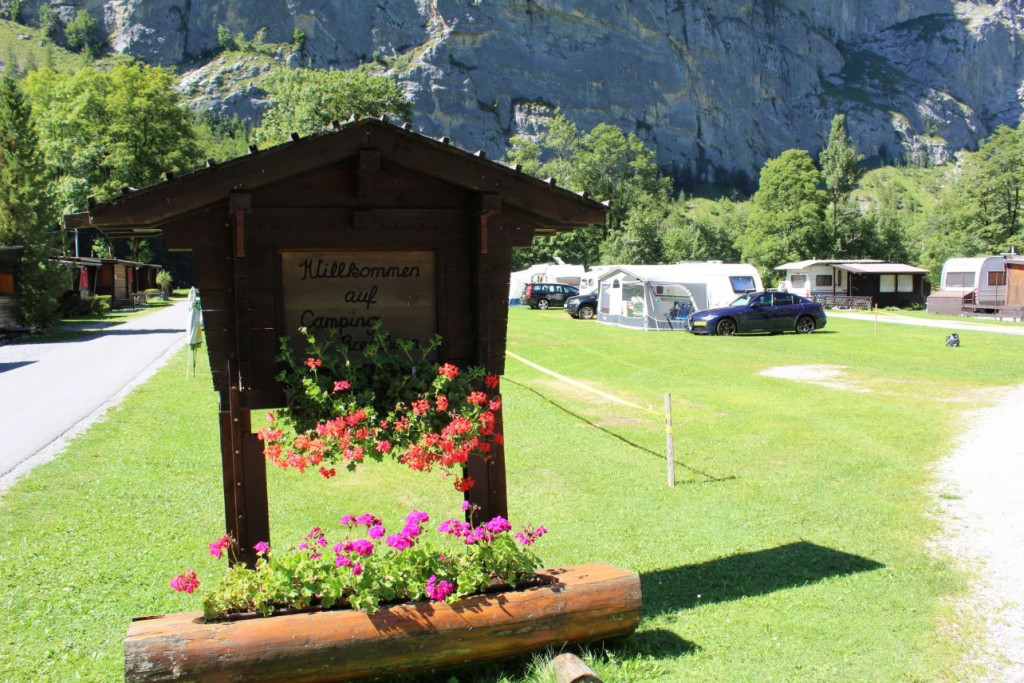Entrée du camping Breithorn