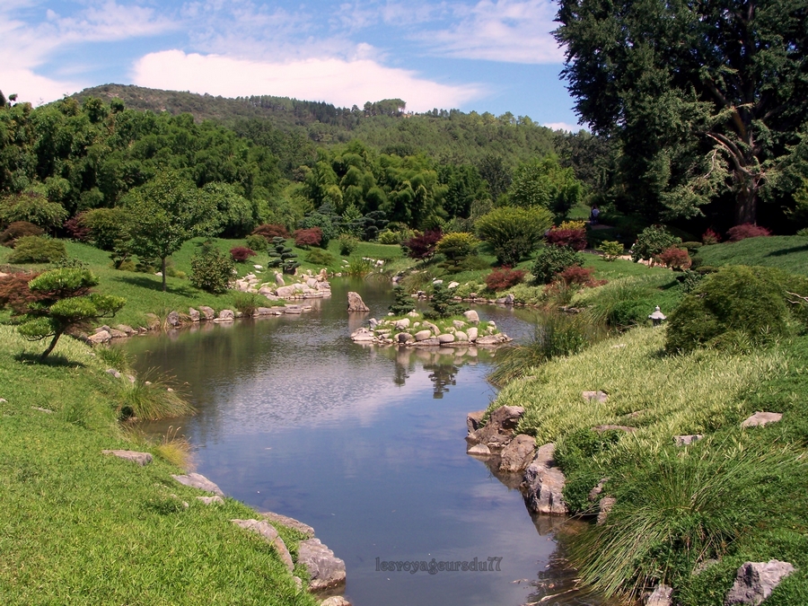 Vallon du dragon, espace dédié à l'art zen des jardins japonais, au bonzaï et à l'Ikebana.