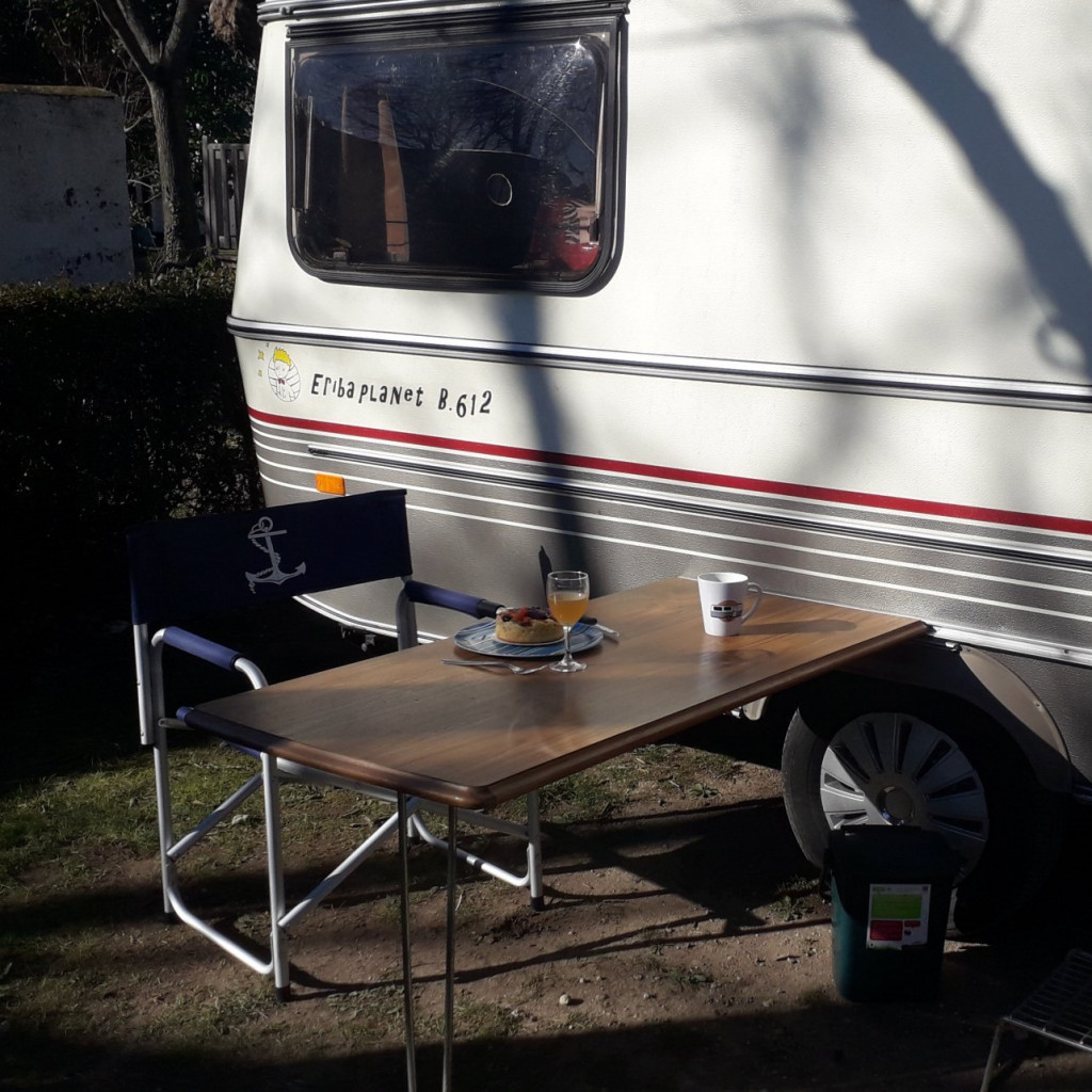 Petit repas au soleil 14°, c'est pas si mal