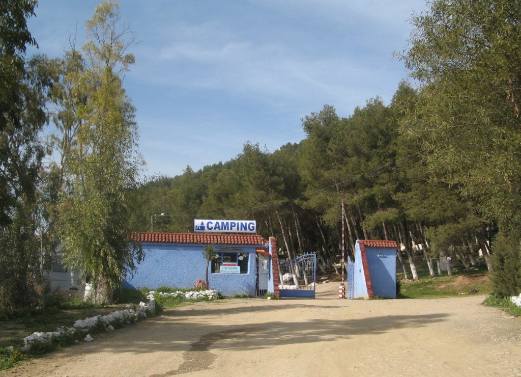 Entrée du camping de Chefchaouen