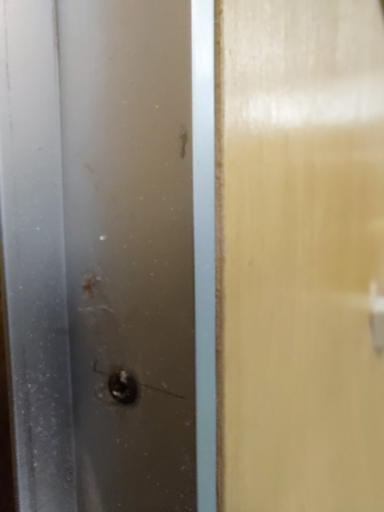 Detail tranche de porte